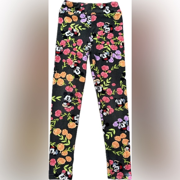 Lularoe Minnie and Mickey Floral Leggings - Picture 2 of 5